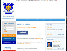 Tablet Screenshot of hamiltonhawks.com.au